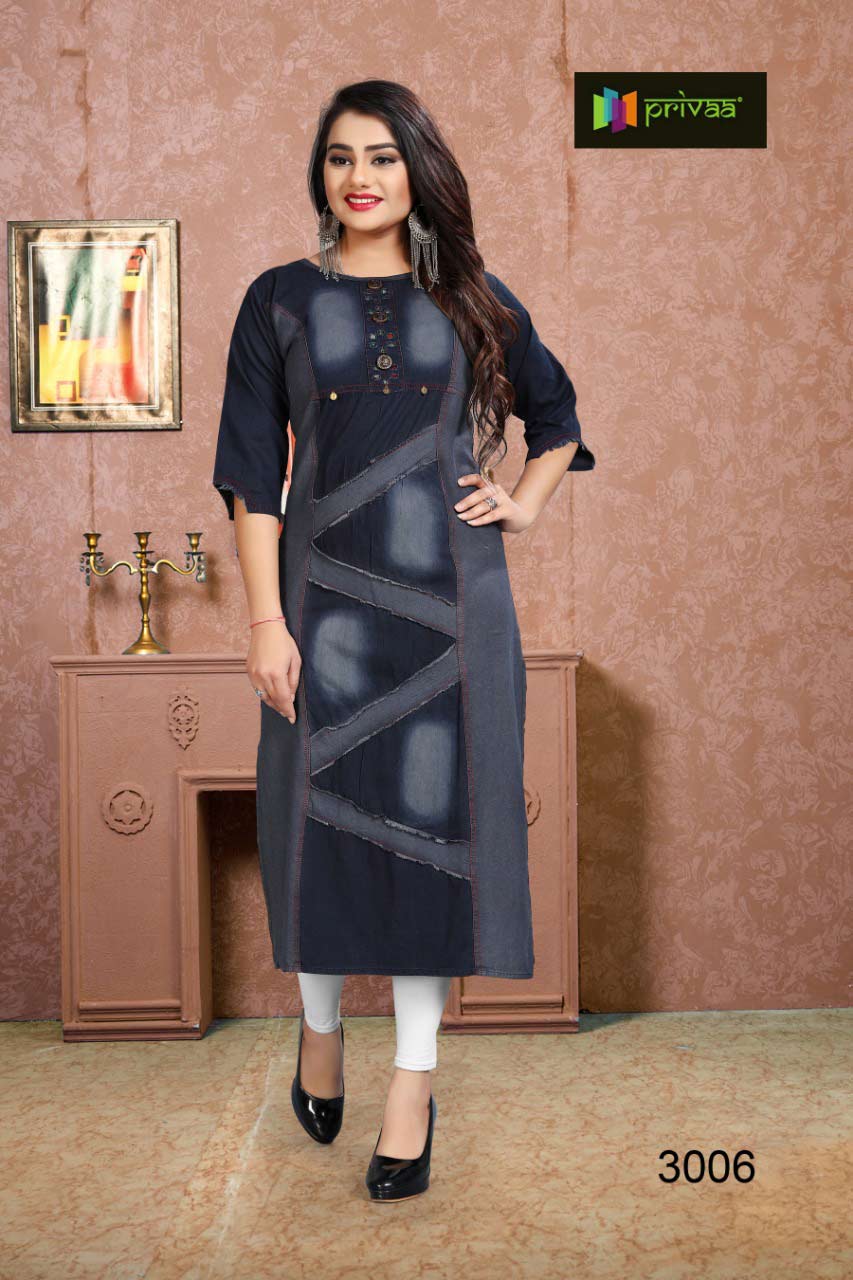 Chokidar Vol-3 Privaa Applica Design Denim Kurti Chokidar Vol-3 Privaa Applica Design Denim Kurti